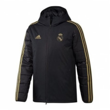 Куртка Реал Мадрид стеганая черная с золотым Adidas 2019-2020