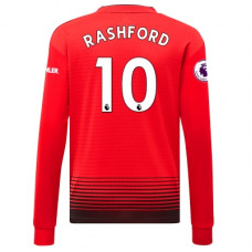 Футболка Манчестер Юнайтед домашняя сезон 2018/19 Рашфорд 10 с длинными рукавами