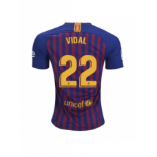 Домашняя футболка Барселона нанесение Видаль 2018/19