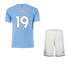 Комплект формы Манчестер Сити домашняя 2019/20 (футболка+шорты) Сане 19
