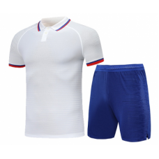 Футбольная форма бело-синяя (футболка + шорты))