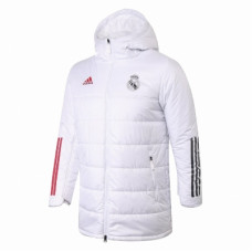 Реал Мадрид Куртка утепленная белая Adidas 2020-2021