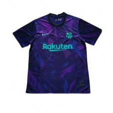 Барселона тренировочная футболка сине-фиолетовая 2021-2022