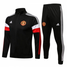 Манчестер Юнайтед спортивный костюм 2021-2022 черный с воротником