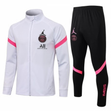 ПСЖ спортивный костюм 2021-2022 Jordan белый с розовым