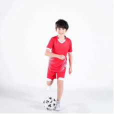 Детская футбольная форма ярко-красная