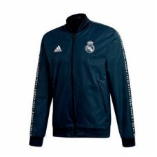 Куртка бомбер на молнии Реал Мадрид Adidas черная сезон 2019-2020