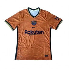 Барселона тренировочная футболка оранжевая 2021-2022